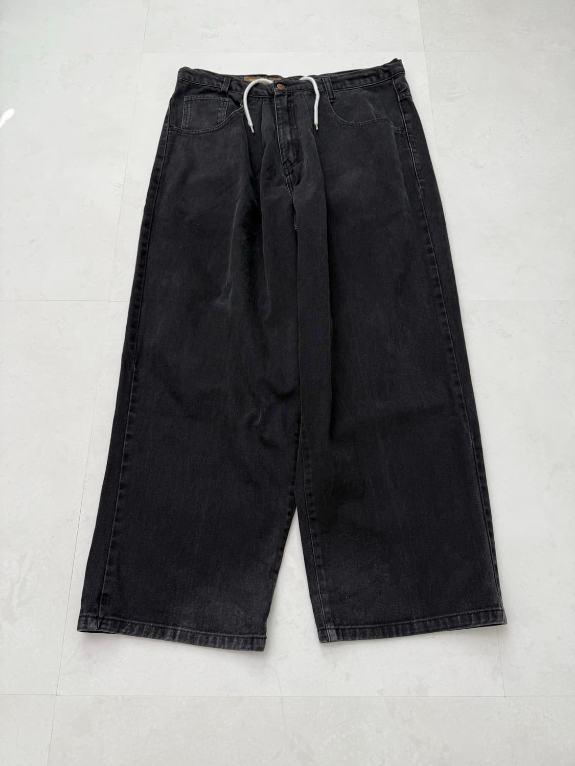 흑청 와이드 팬츠  상품이미지3