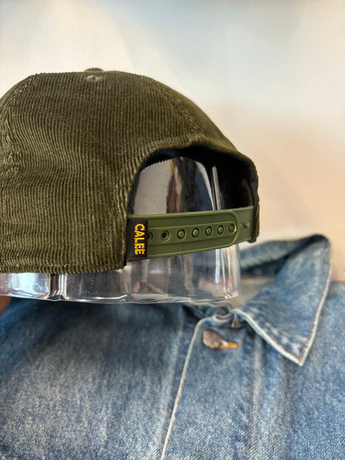 칼리 CALEE 올리브 코듀로이 빈티지 캡 상품이미지5