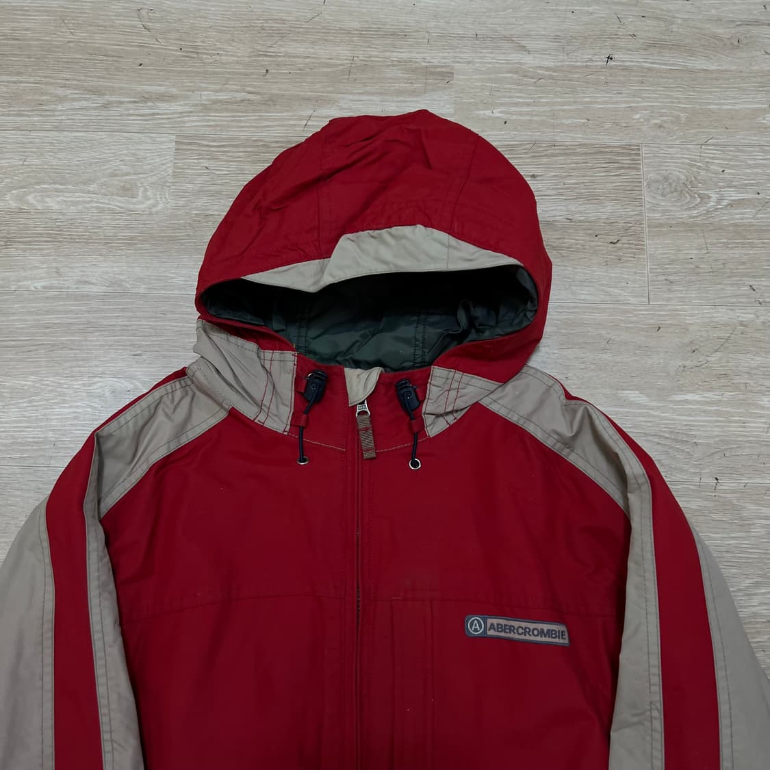 아베크롬비 앤 피치 배색 스키복 보드복 후드 스키점퍼 [레드] S/90 상품이미지2