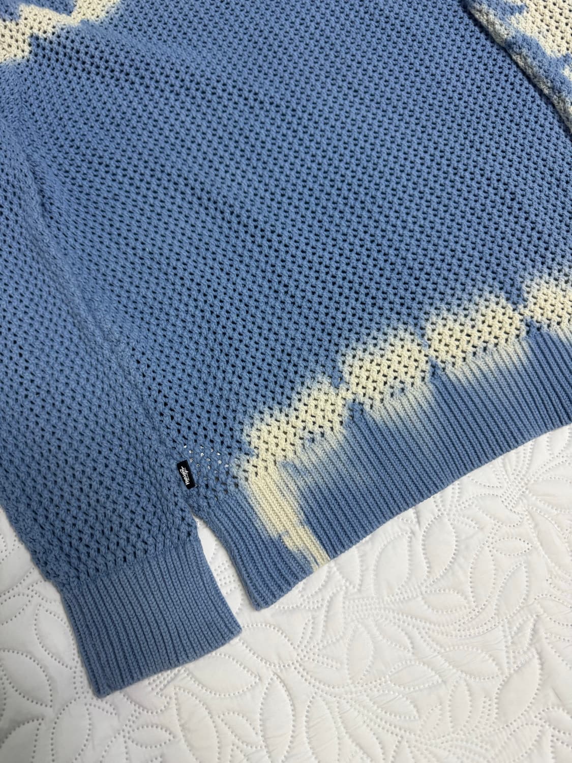 스투시 / 피그먼트 다이 루즈게이지 스웨터 타이다이 블루 / L 상품이미지4