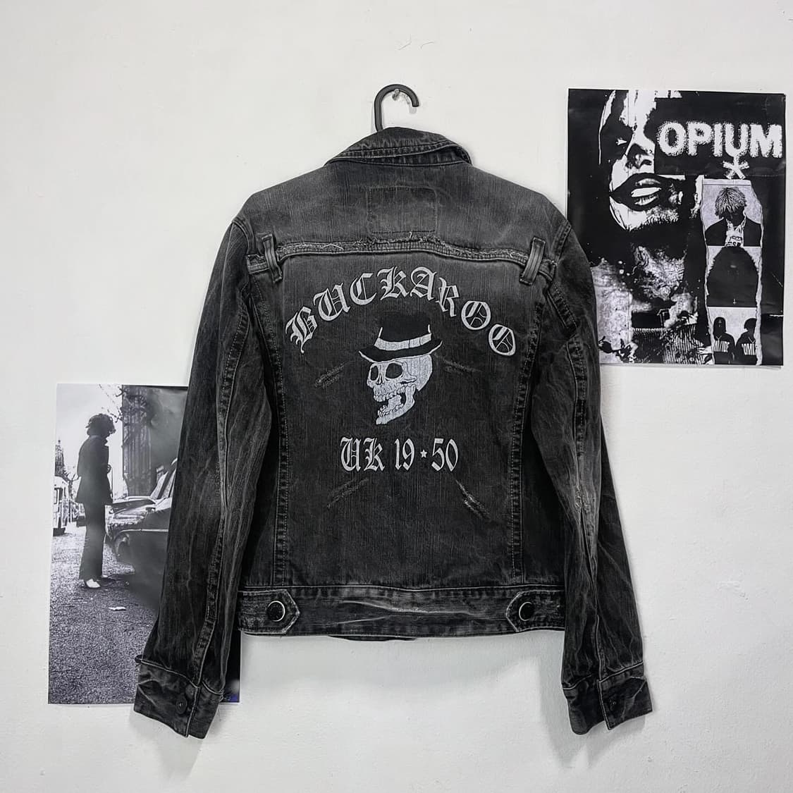 gray washed denim trucker 상품이미지5