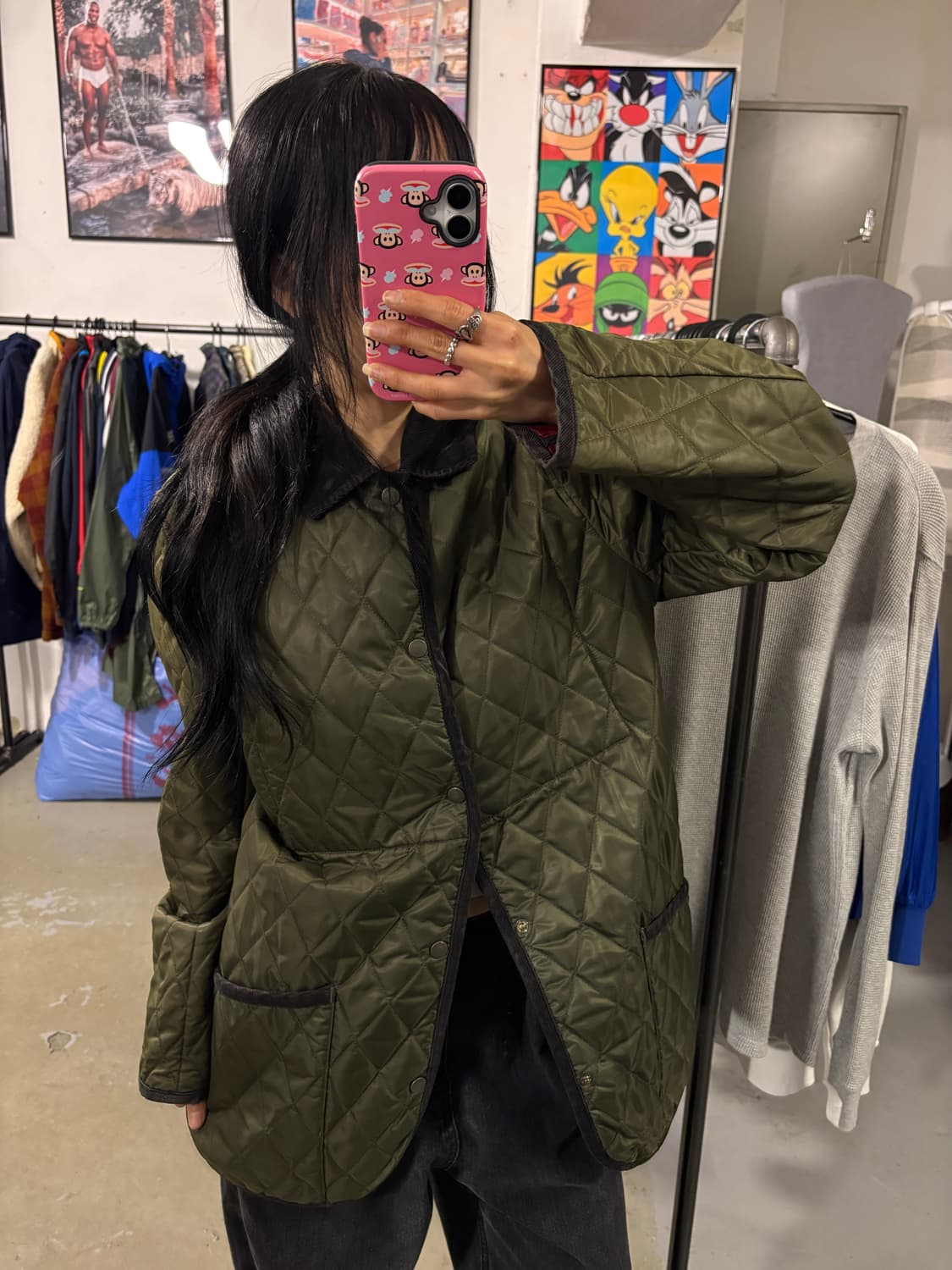 일제 빈티지 퀼팅자켓  상품이미지2