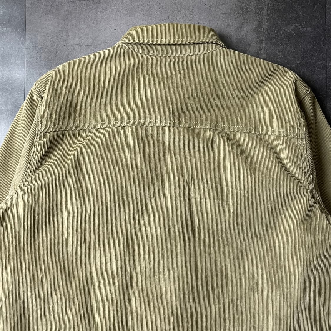 UNKNOWN 빈티지 베이지 코듀로이 셰르파 셔츠자켓 A00444 상품이미지7