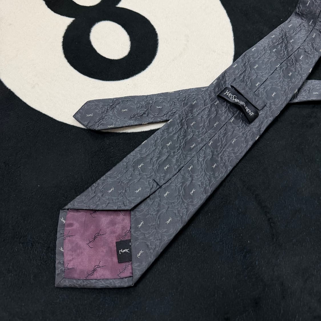 입생로랑 실크 넥타이 (Dark Grey) 상품이미지4