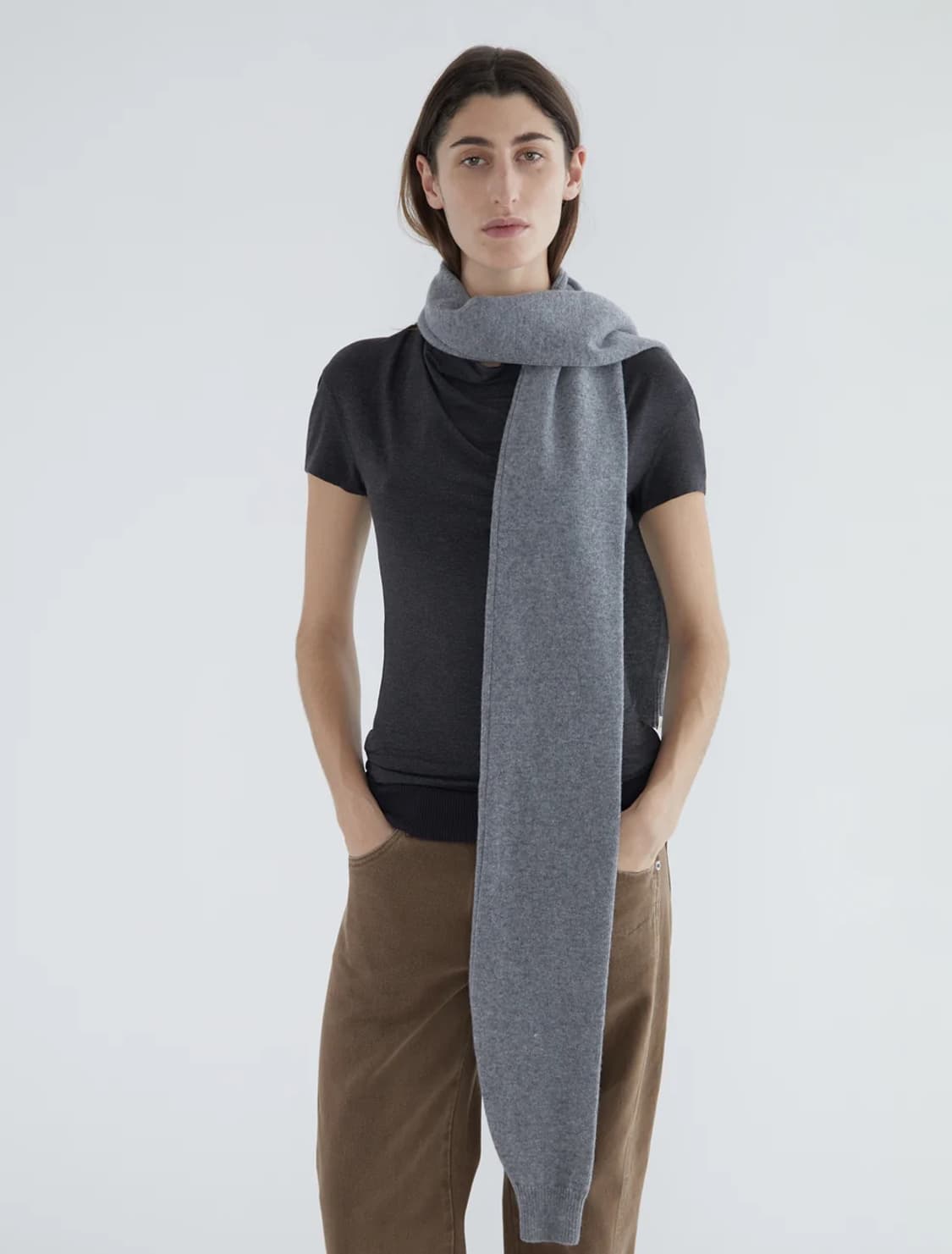 팔로마울 Moix 울 머플러/그레이 상품이미지4