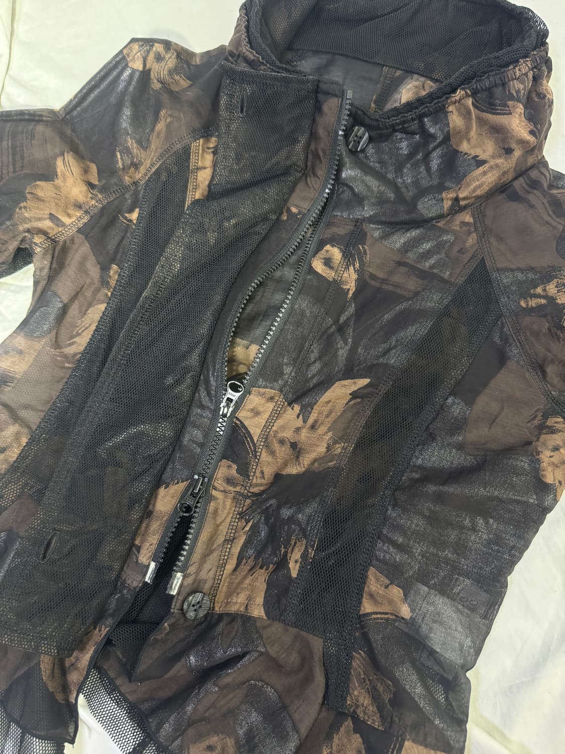 Eiko kondo 플라워 시어 메쉬 자켓 y2k lgb goa 보노 상품이미지8