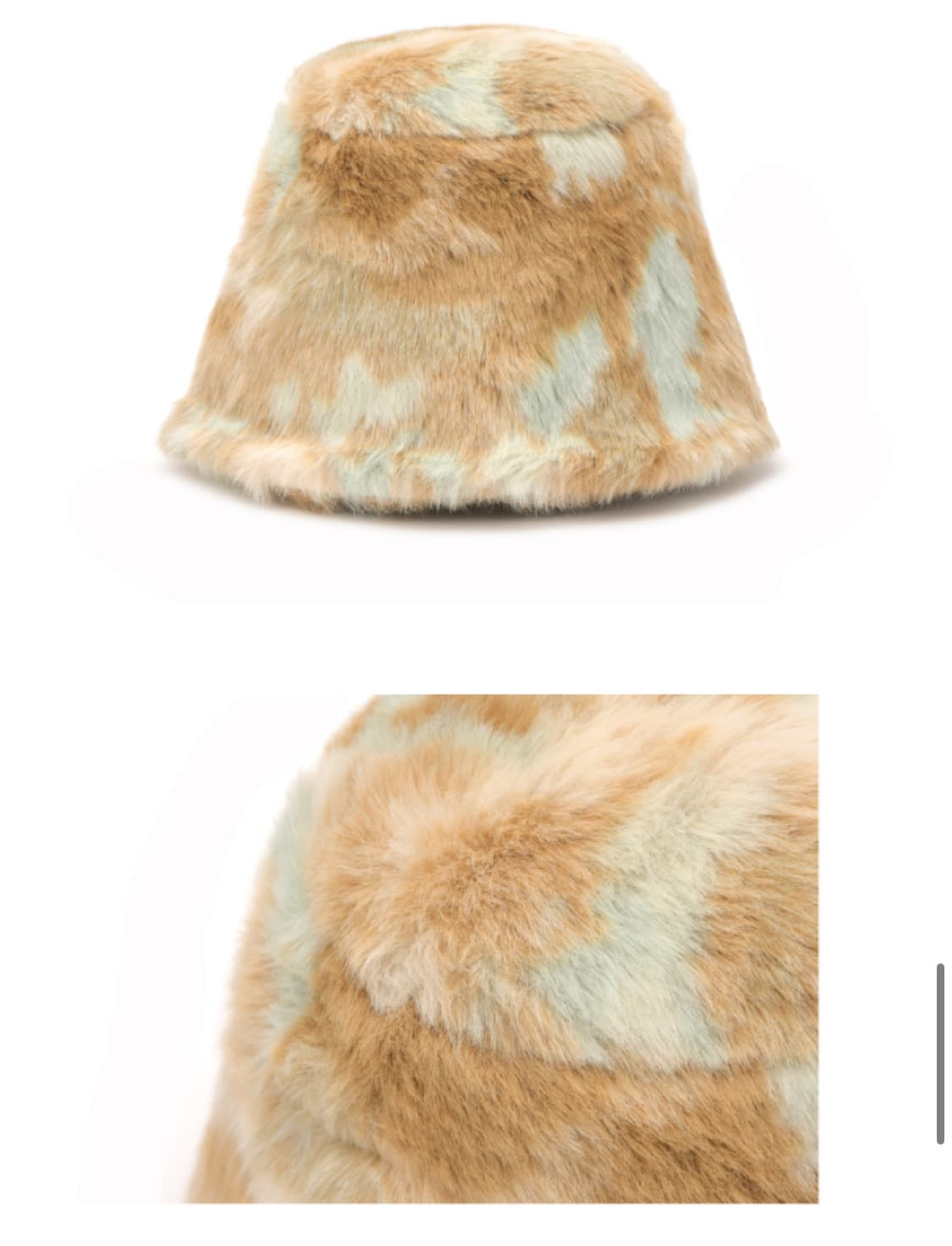 포에지담 퍼 버킷햇 모자 1번 착용 상품이미지2