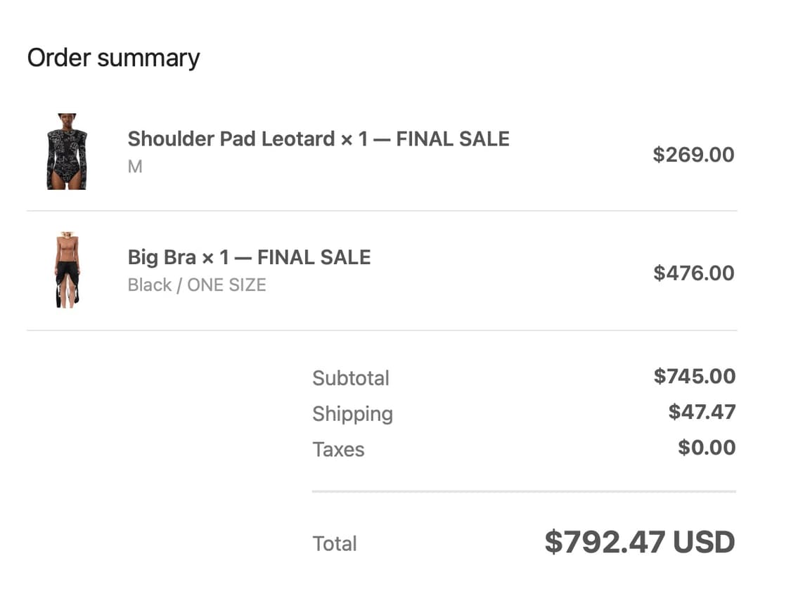 VAQUERA 숄더패드 바디수트 탑 상품이미지2