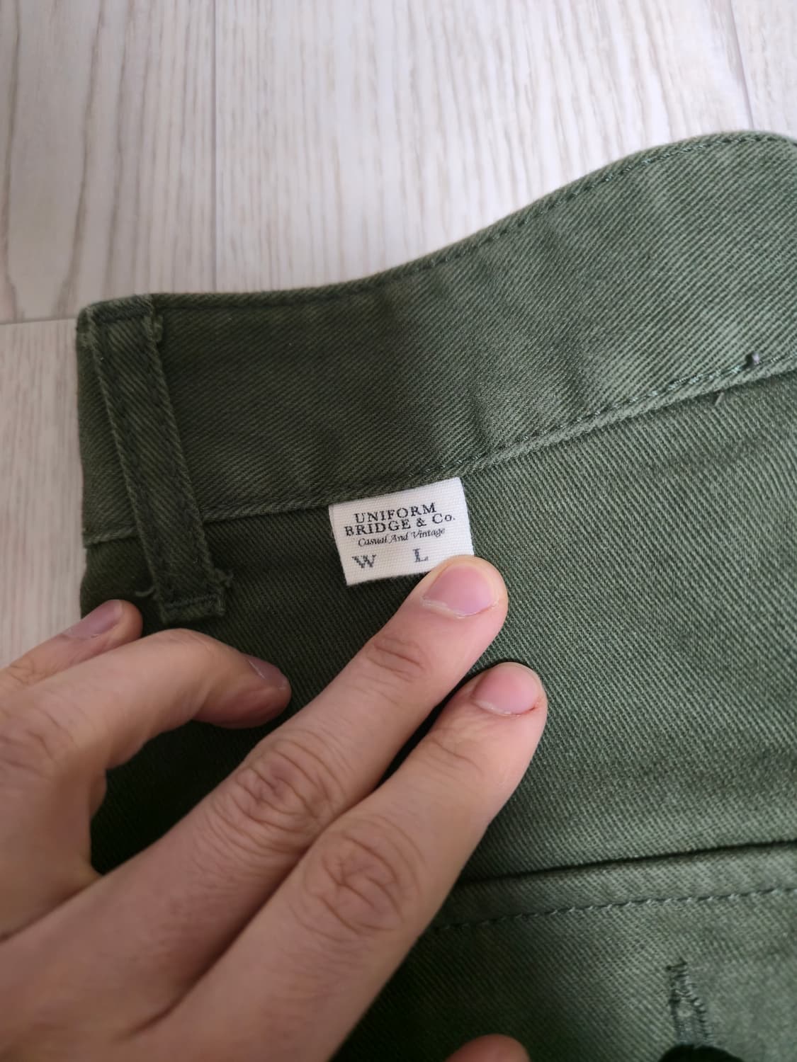유니폼브릿지 퍼티그 팬츠 올리브 판매합니다 상품이미지4