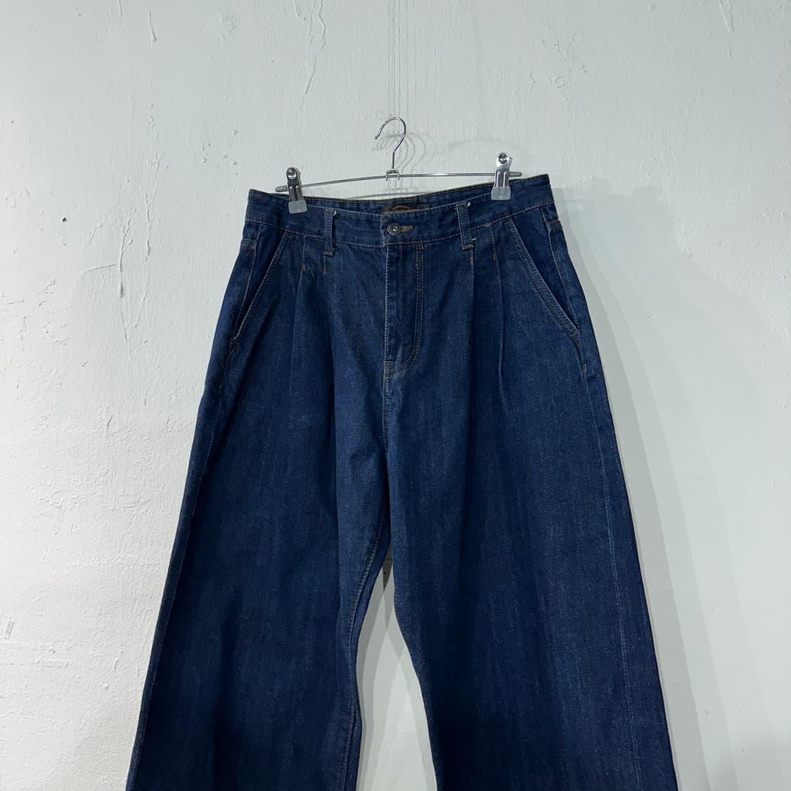 비슬로우 투턱 셀비지 데님 청바지 30 상품이미지2