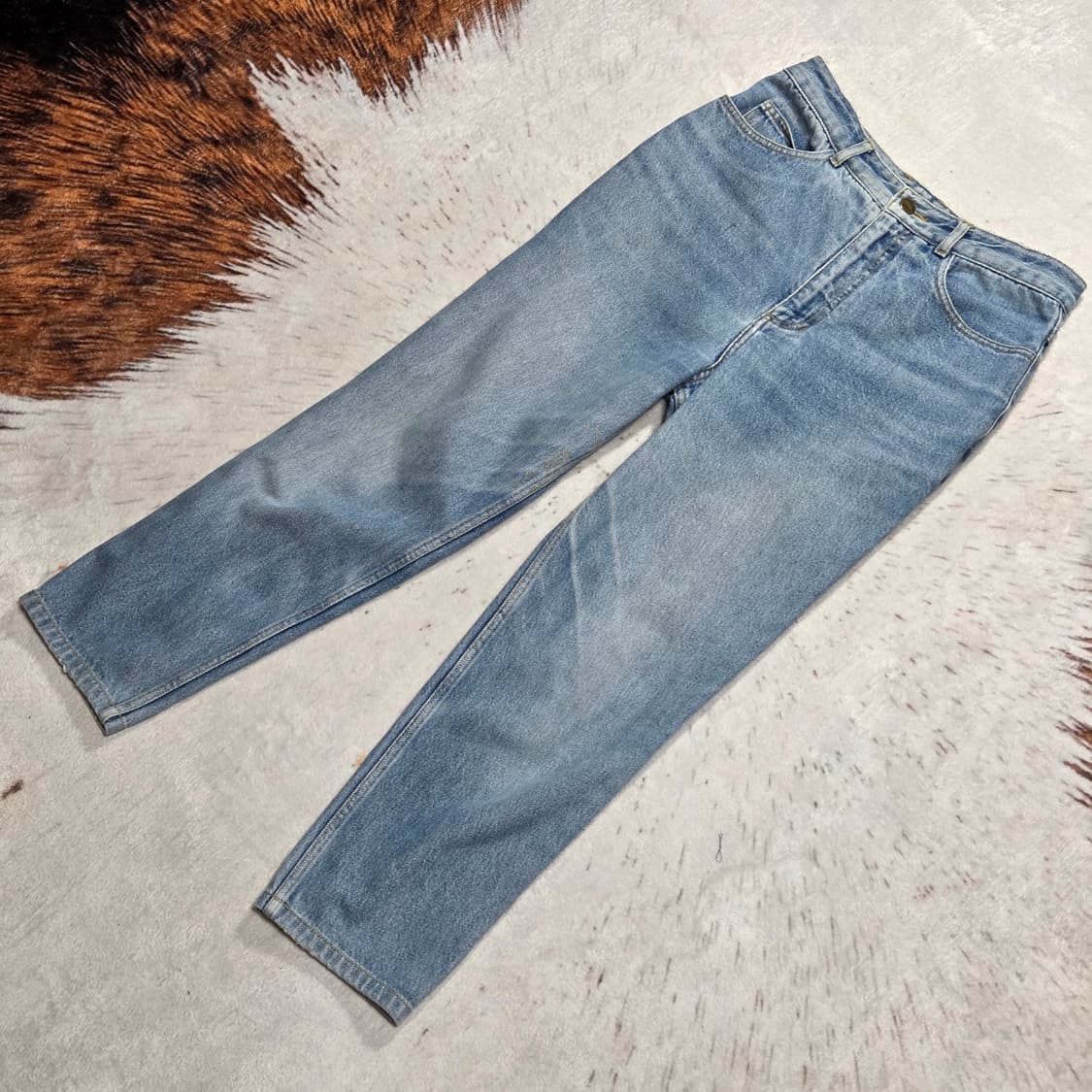 빈티지 게스 연청 데님팬츠 상품이미지4