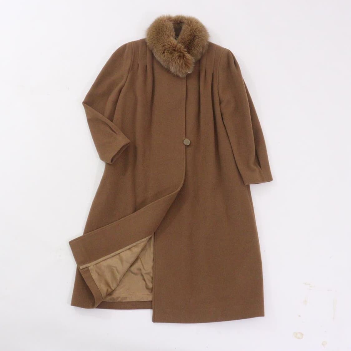 Cojana 일본 고급브랜드 캐시미어블랜드 코트(리얼 폭스털) 상품이미지1