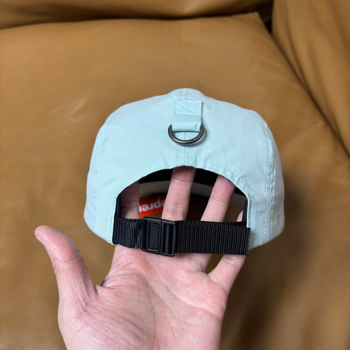 슈프림 캠프캡 모자 박스로고 23fw 왁스 코튼 아이스 상품이미지9