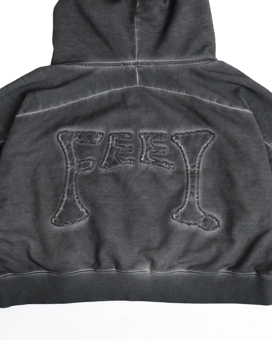 아이필럭키 크롭 후드 집업 (블랙) 공홈 품절 L 상품이미지3