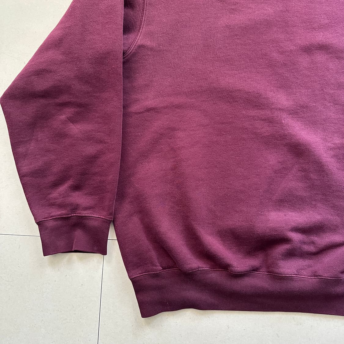 90s 폴로 랄프로렌 맨투맨 버건디 L  상품이미지5