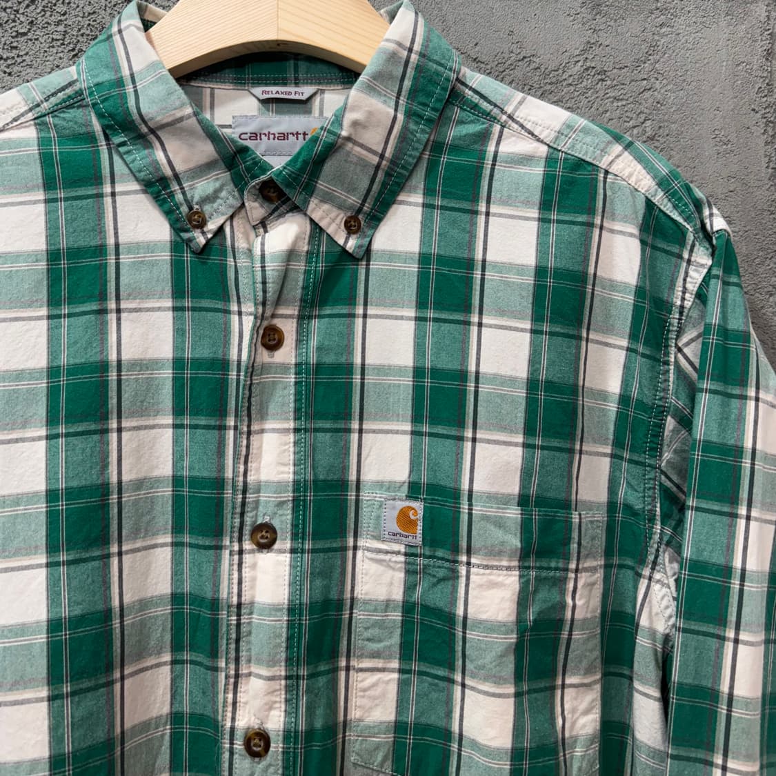 칼하트 버튼다운 체크 셔츠 (L)   상품이미지3