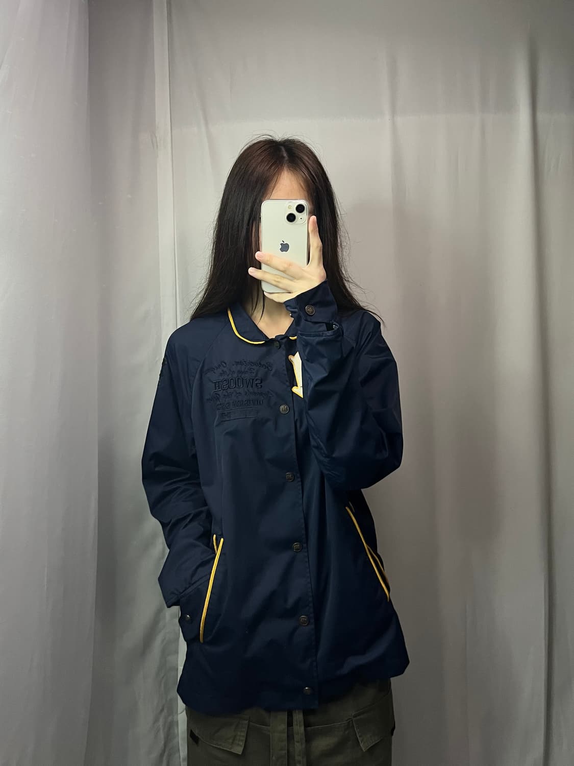 나이키 스우시 버튼 자켓 S #csz370 상품이미지1