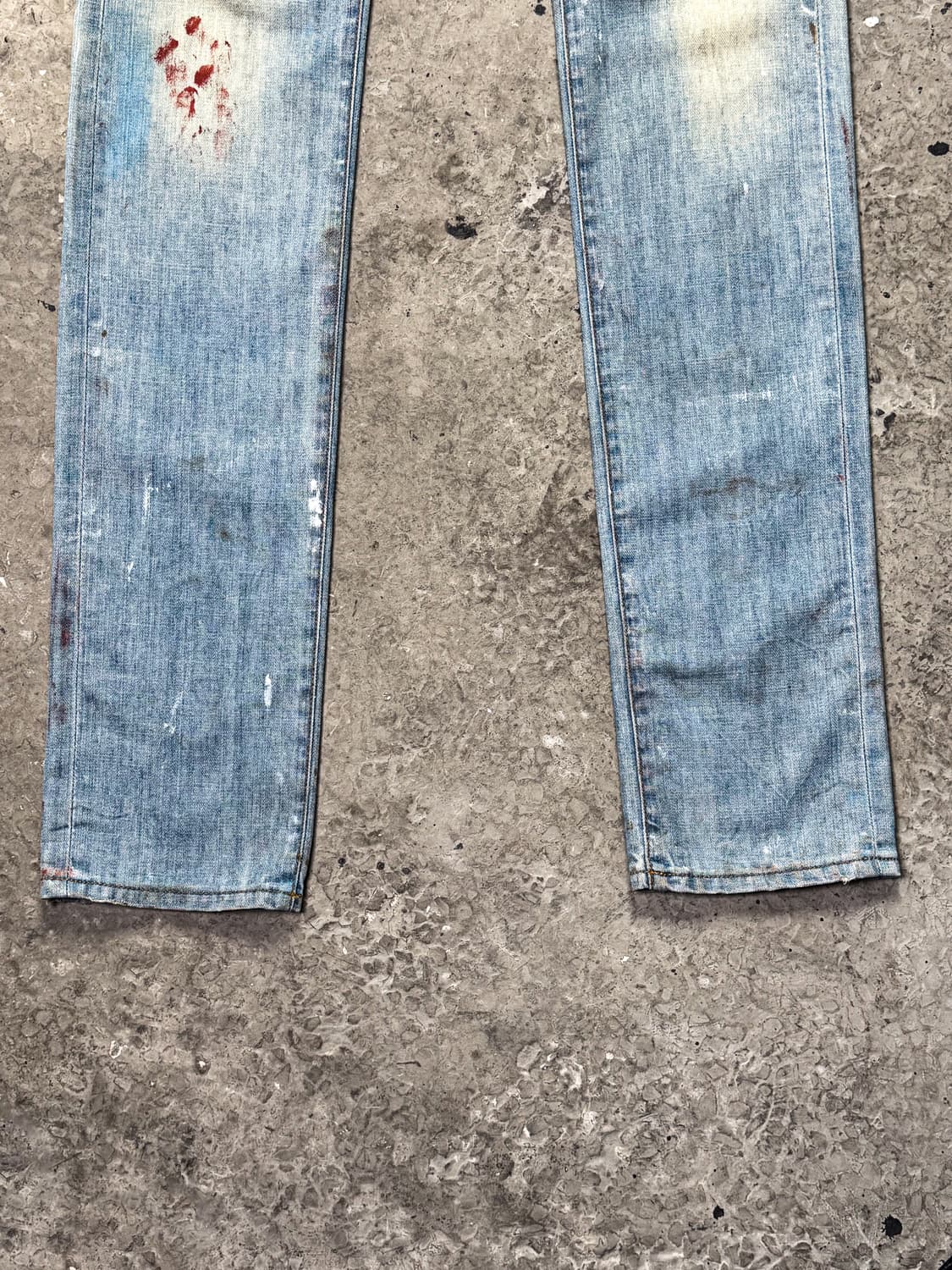 Dior Homme 2010ss Blood Paint Denimpants 상품이미지5