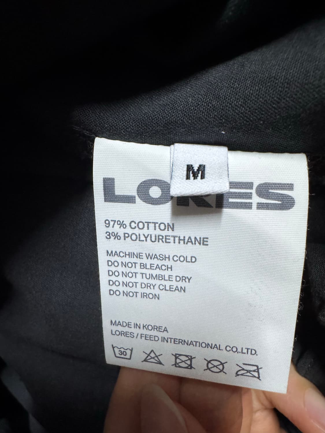 Lores 스크립트 로고 자켓 (셋업 구매 시 할인) 상품이미지3