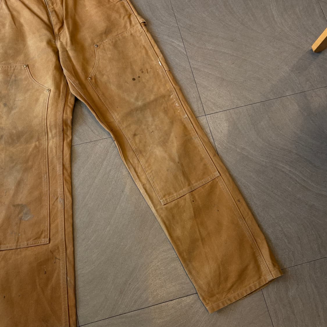 칼하트 정품 미국 생산 브라운 더블니 팬츠 상품이미지4