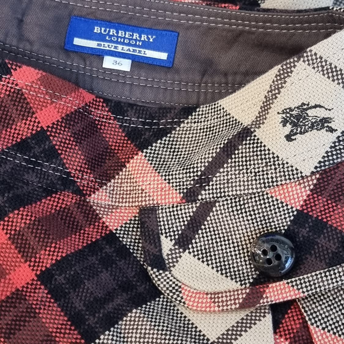 버버리 체크 플리츠 미니스커트 상품이미지9