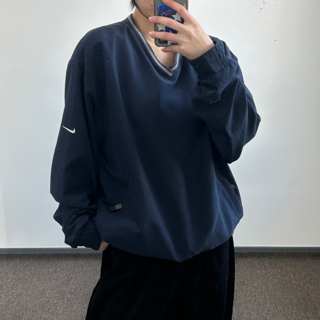 Nike 나이키 사이드 스우시 네이비 웜업 상품이미지2