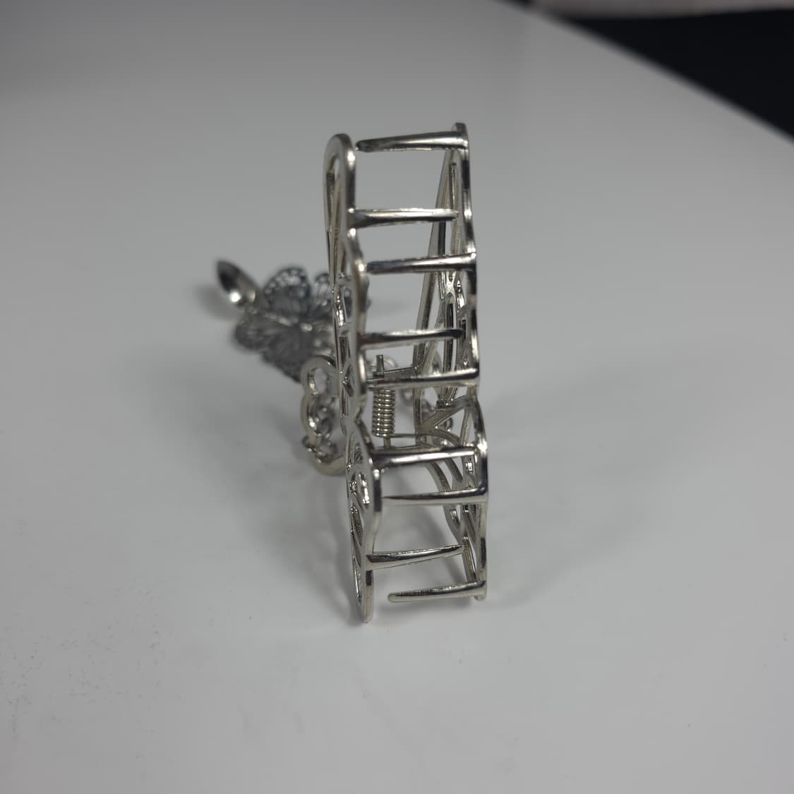 [새상품] 나비 펜던트 체인 헤어 집게핀 실버 상품이미지5