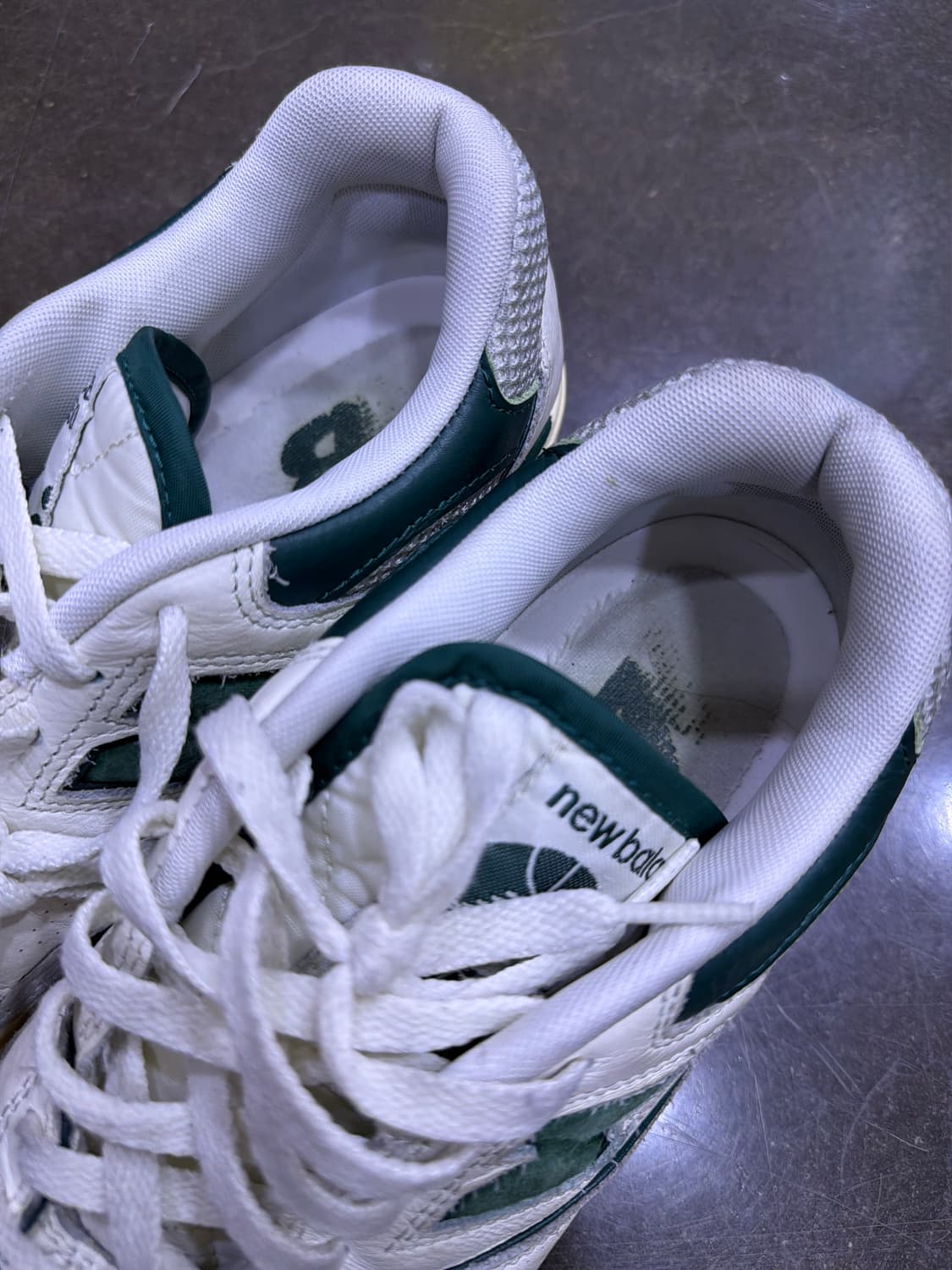 뉴발란스 550 화이트 그린 스니커즈 슈즈 270 상품이미지5