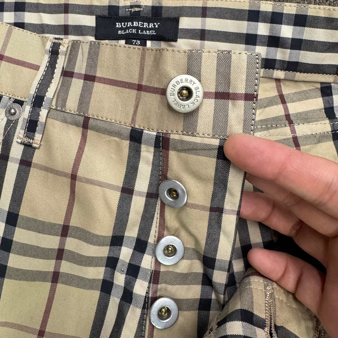 버버리 제팬 블랙라벨 코튼 스트레이트 팬츠 (29)  상품이미지3