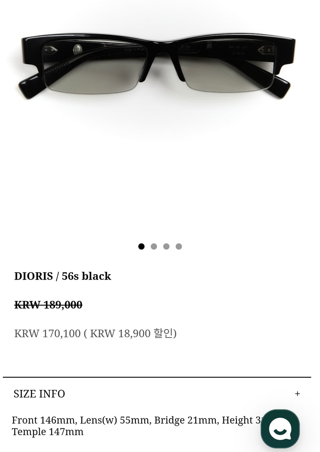 파이살론 디오리스 선글라스 블랙 상품이미지3