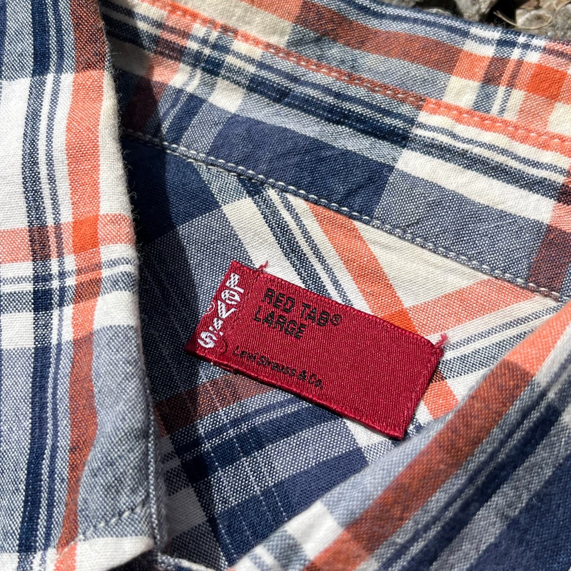 리바이스 레드텝 체크셔츠 일본판 (실측확인) 상품이미지2