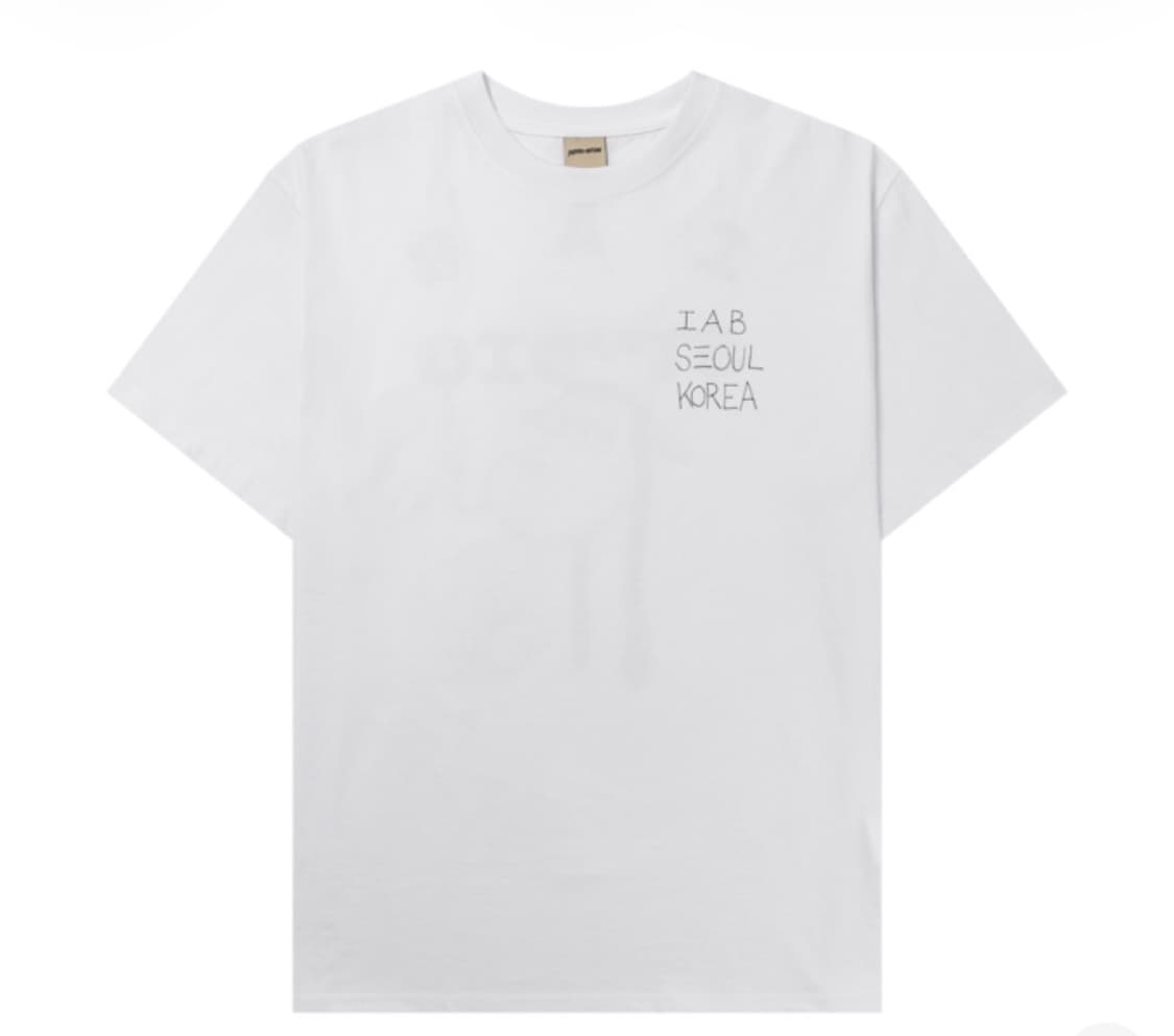 아이앱 스튜디오 x 퍼킹 어썸 티셔츠 화이트 상품이미지2
