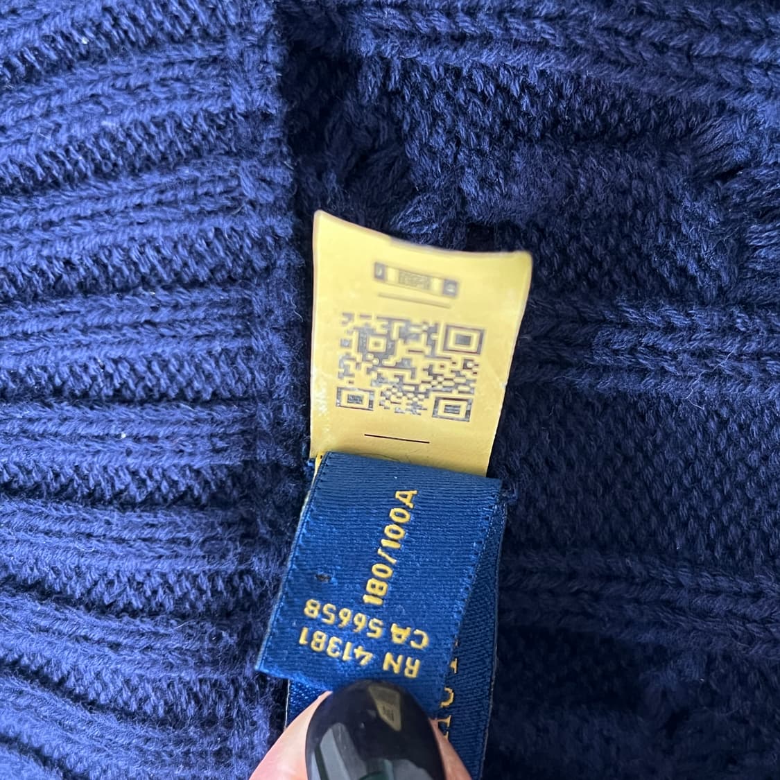 [L] 폴로 랄프로렌 꽈배기 니트 하프집업 상품이미지7