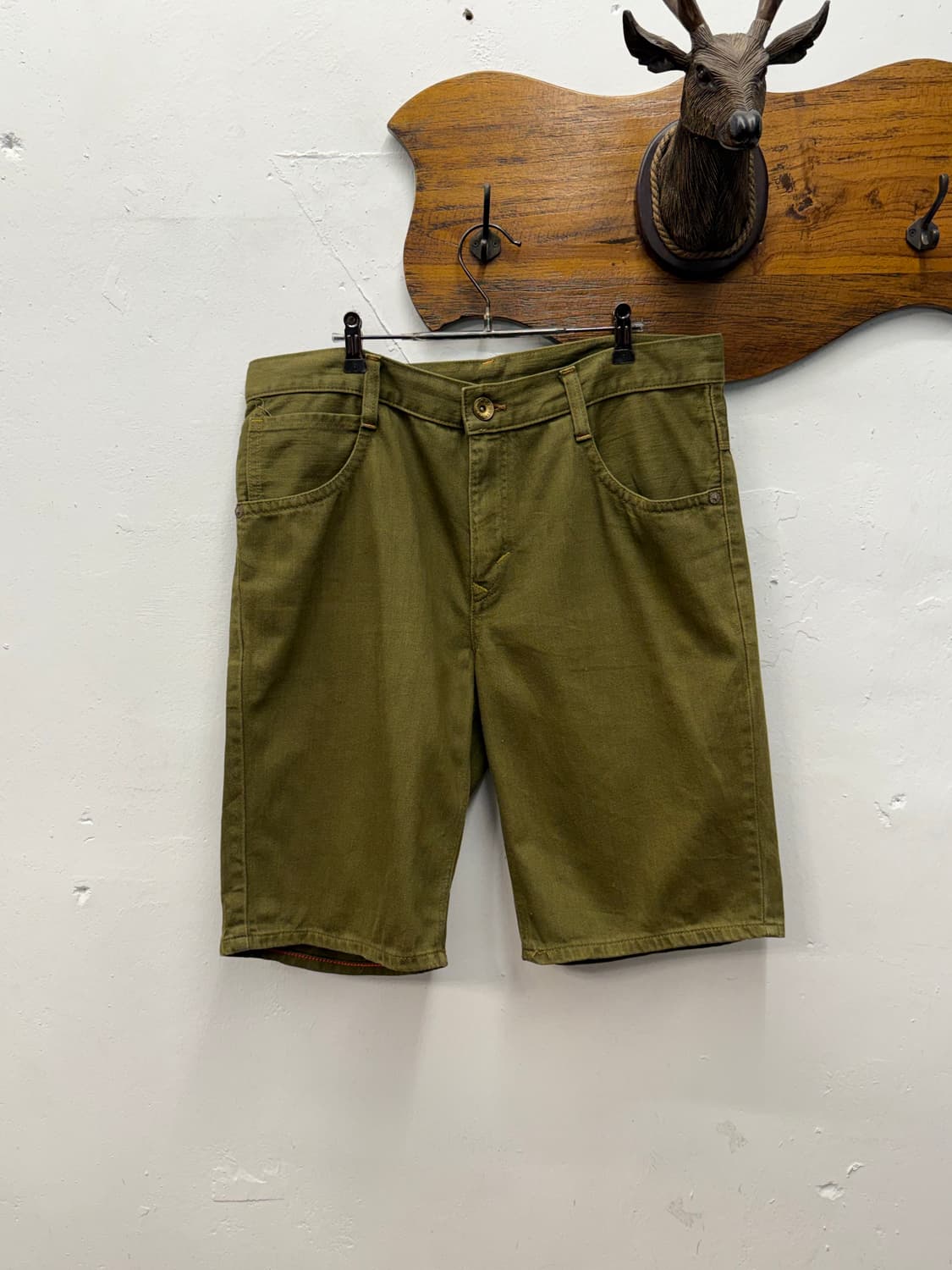 Japan EDWIN Western Cotton Chino Shorts 상품이미지4