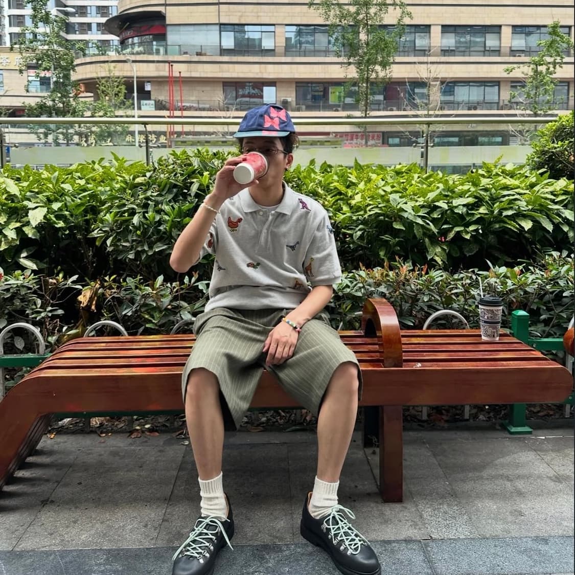 [30]스투시 볼륨 플리티드 쇼츠 올리브 상품이미지1