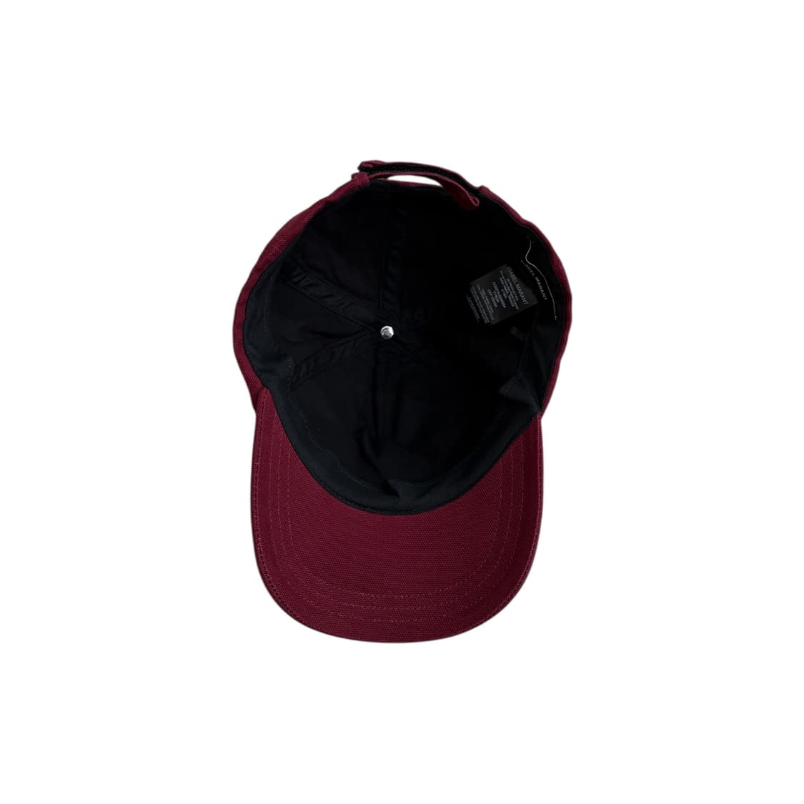 이자벨마랑 타이론 그라데이션 로고 버건디 볼캡 모자 상품이미지3