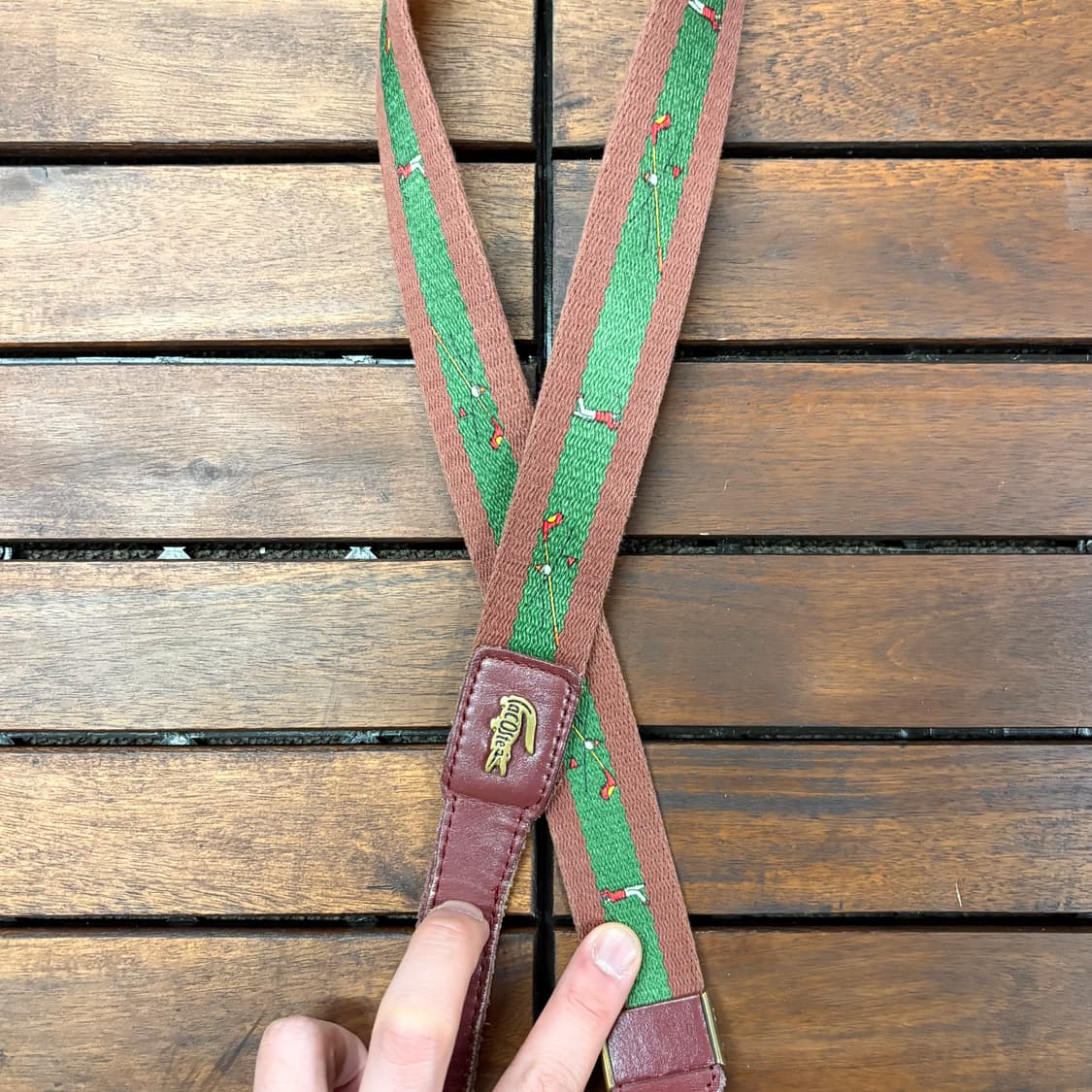 90s 라코스테 빈티지 골프 벨트 상품이미지3