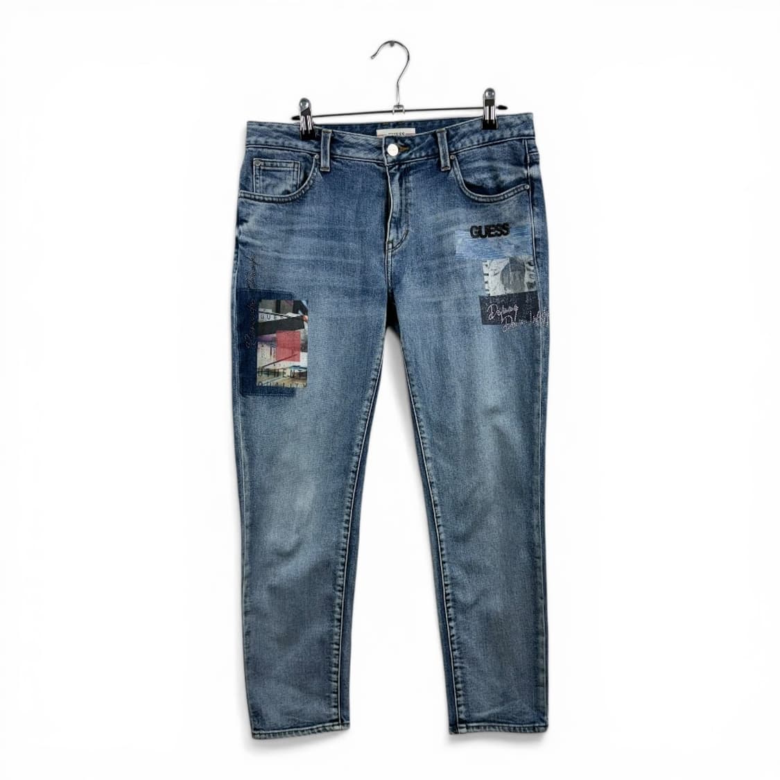 (28)  게스 Y2K 슬림핏 연청 데님 팬츠 상품이미지1