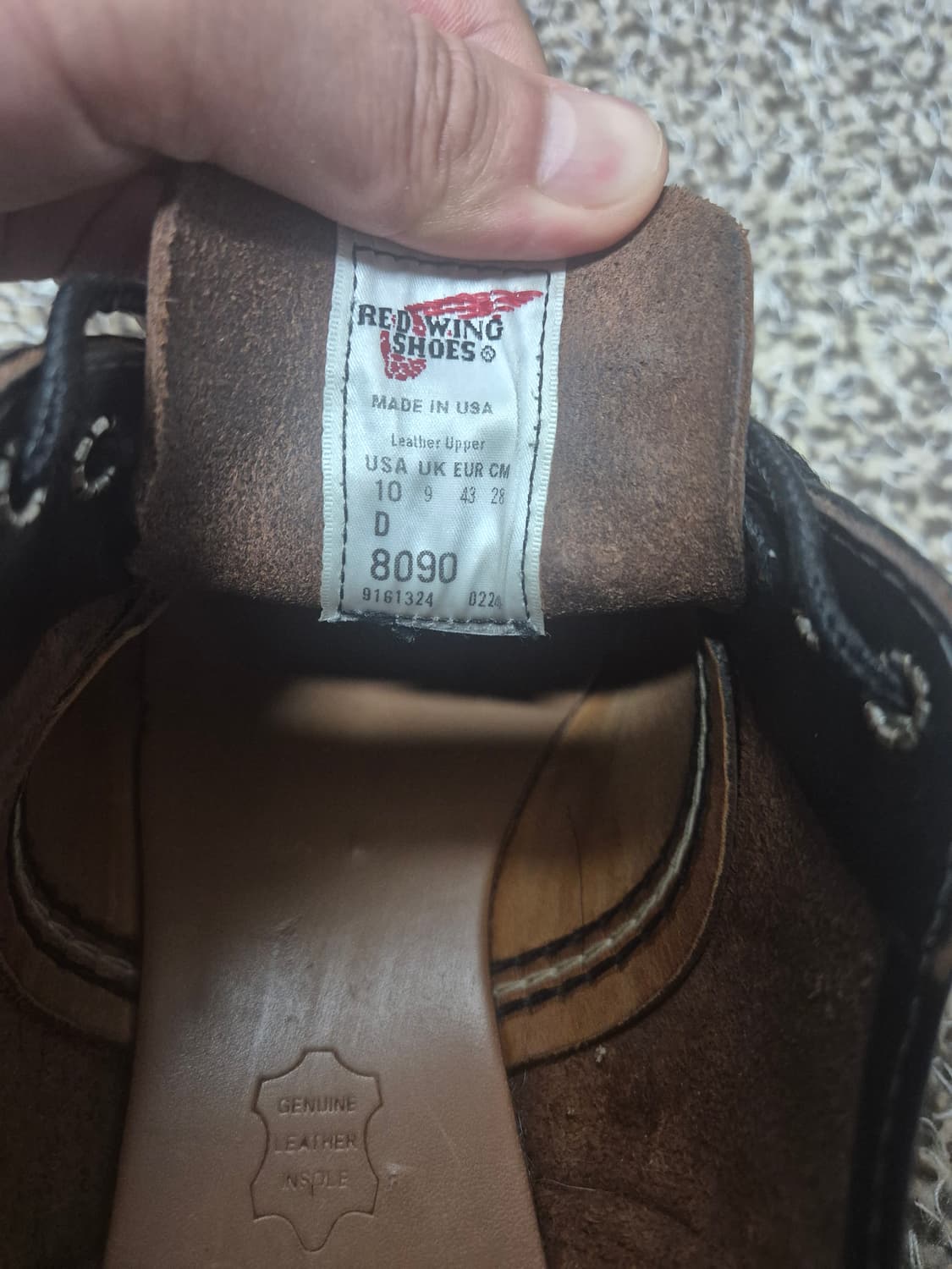 레드윙 8090 10d 280 블랙프레리 목토 옥스포드 상품이미지3