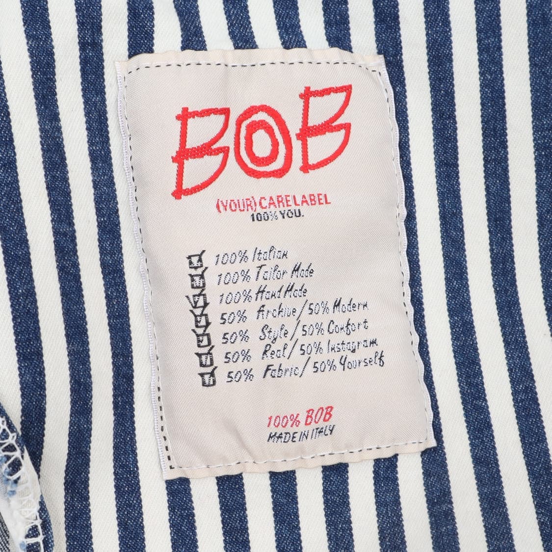 BOB 이태리 스트라이프 코튼 2B 자켓 상품이미지9