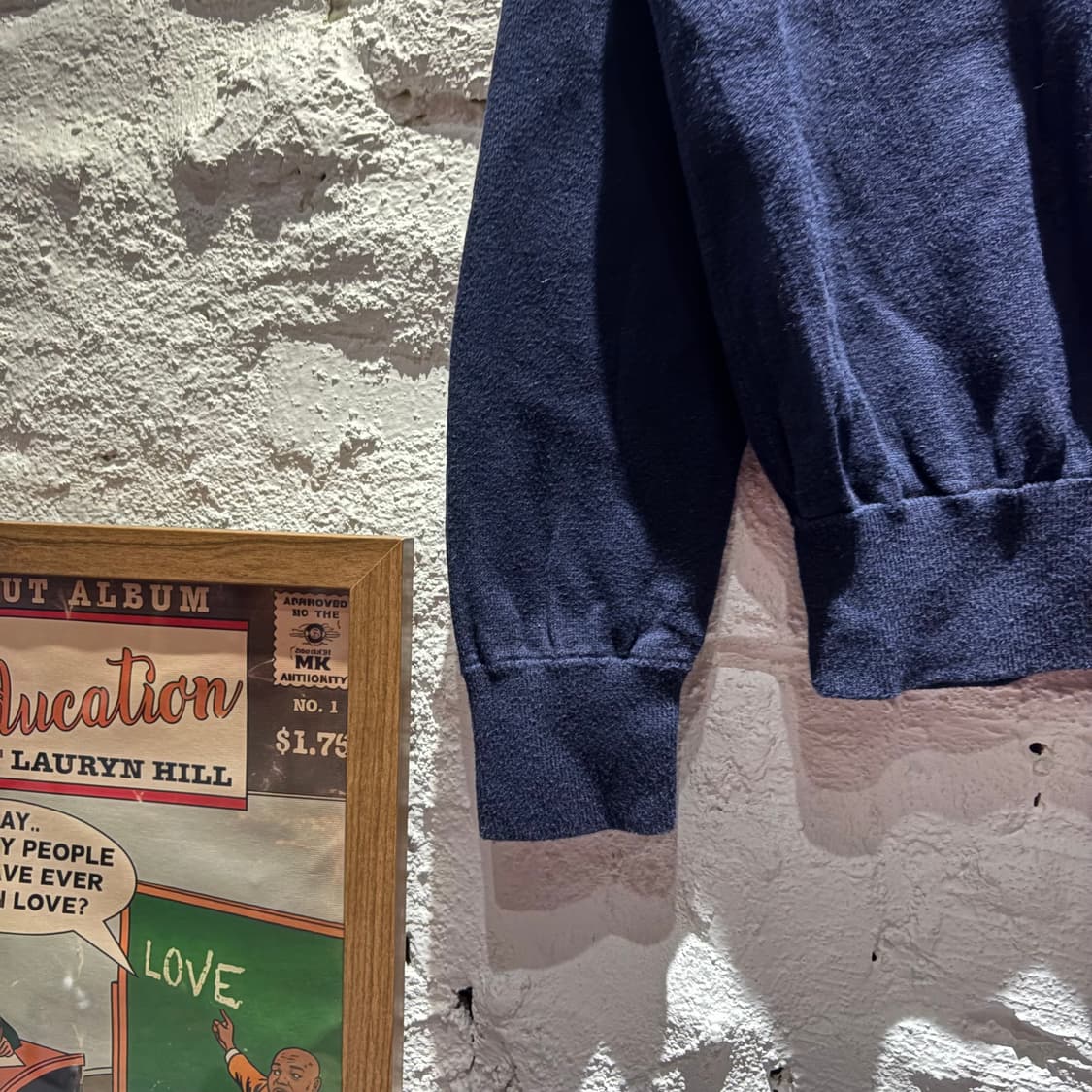 폴로 사선 포인트 니트집업 상품이미지5