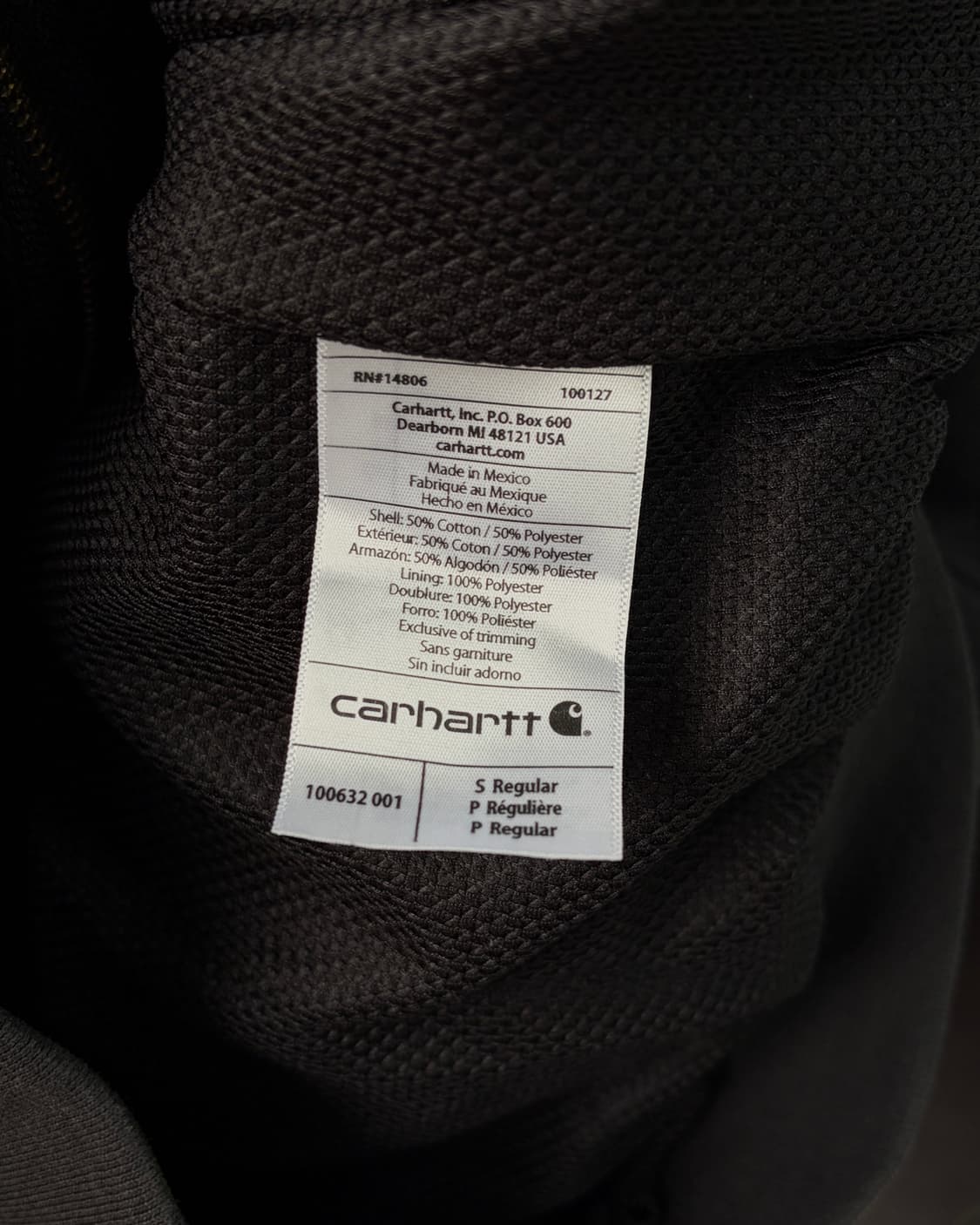 [M]칼하트 써멀 레인디펜더 블랙 후드집업 상품이미지8