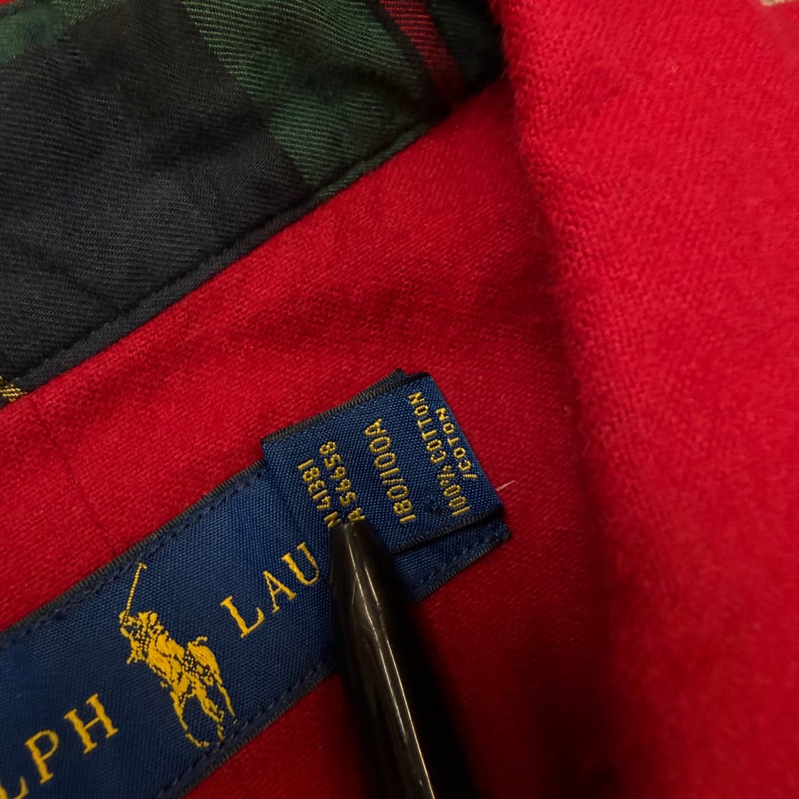 polo 랄프로렌 폴로 플란넬 레드 셔츠  상품이미지3