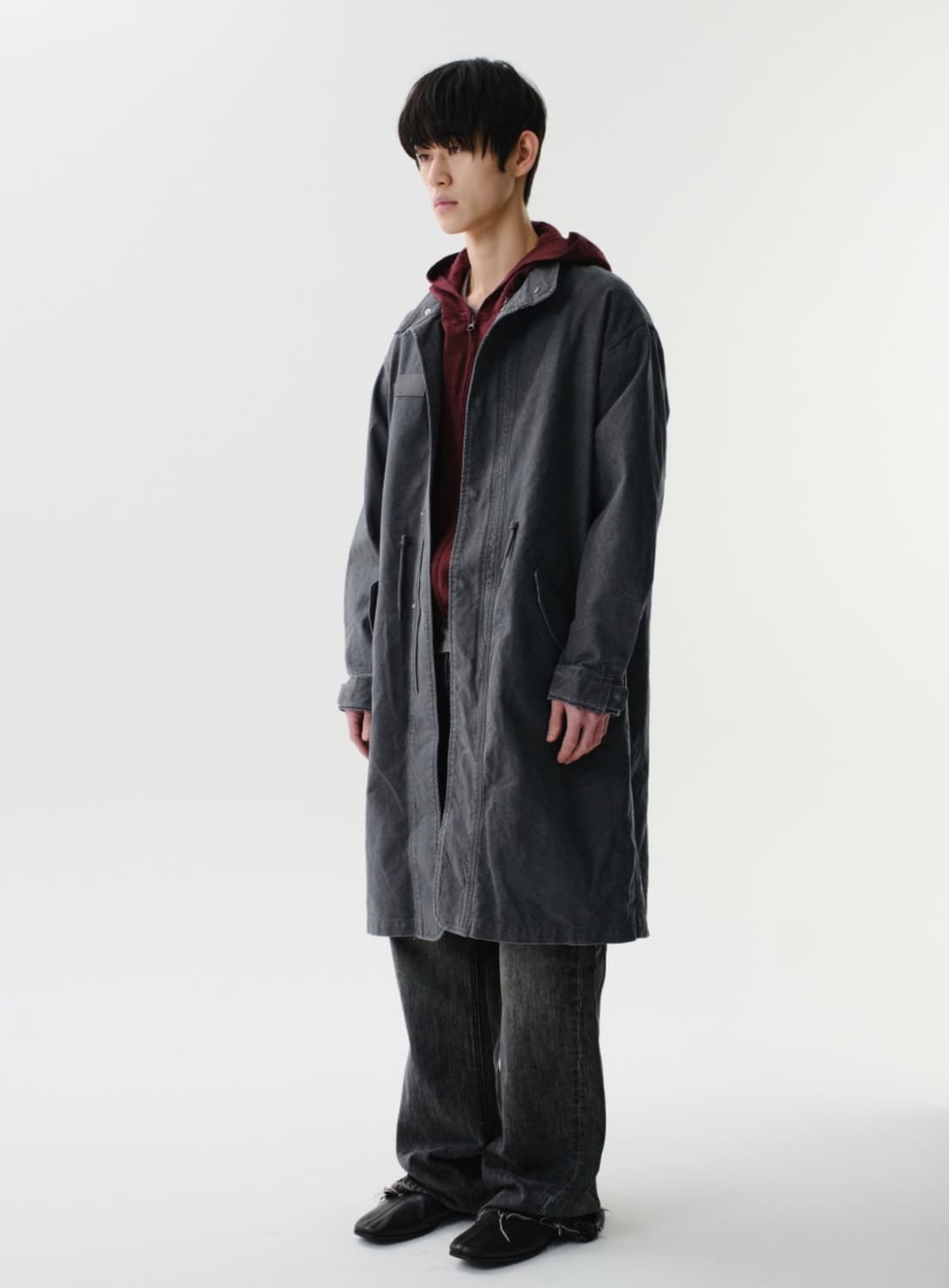 WASHED M65 FIELD JACKET (CHARCOAL) 1size 상품이미지2