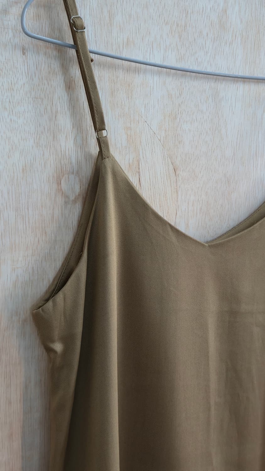 슬리브리스 원피스 베이지  상품이미지3