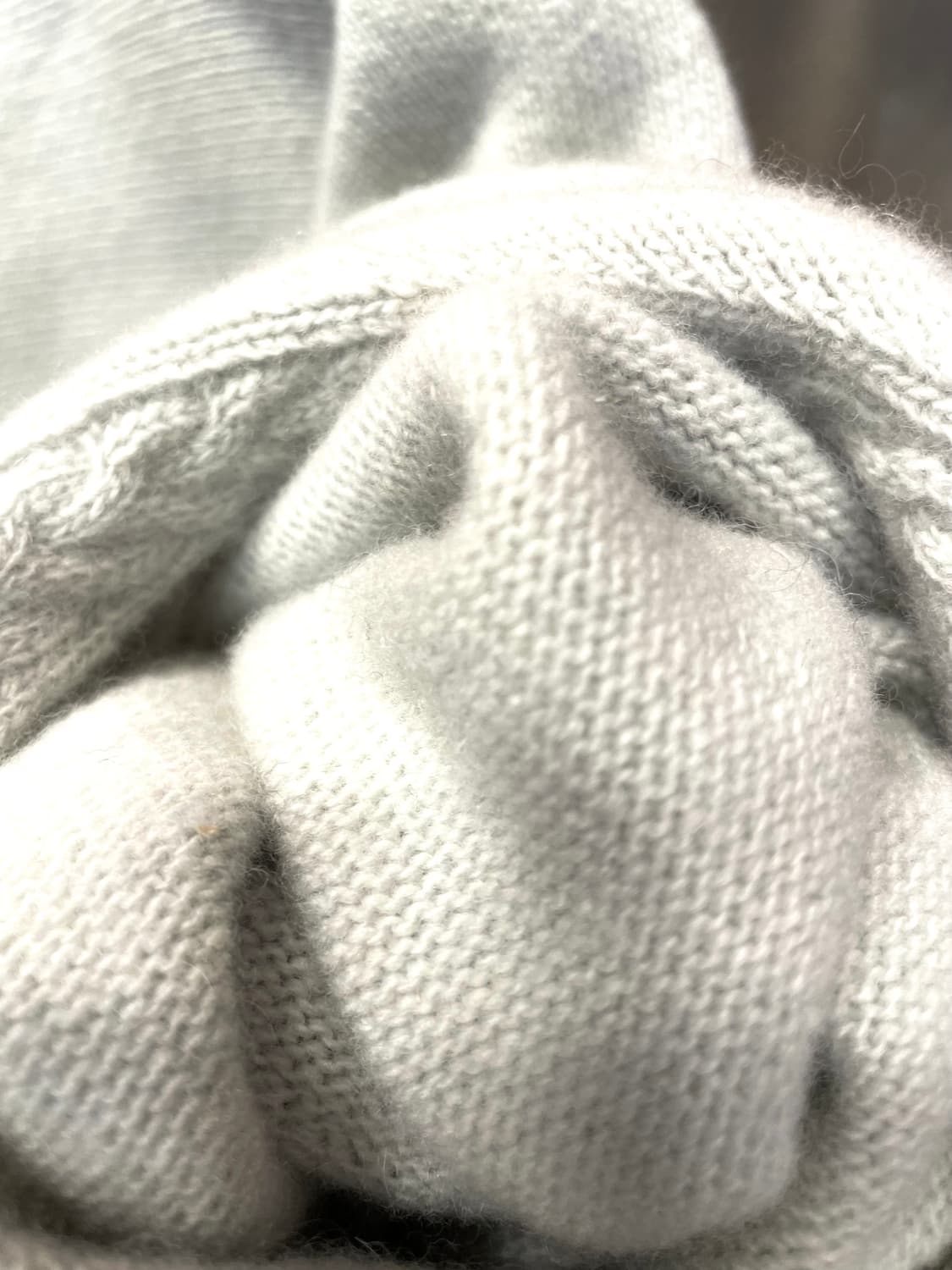 캐시미어 100% 숄 크롭 후드 상품이미지9