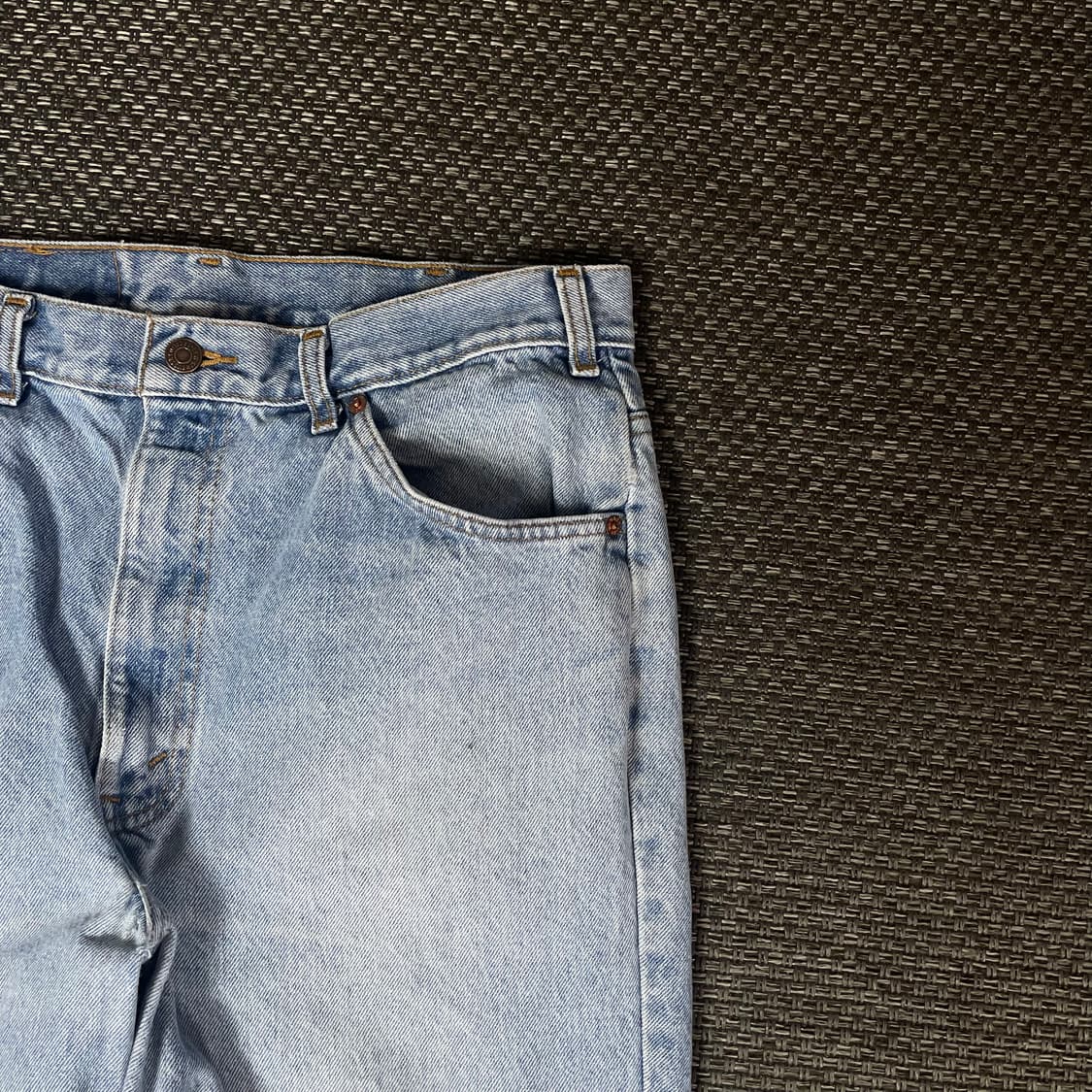 (36) 리바이스501 36x34 오렌지탭 연청 데님팬츠 상품이미지3