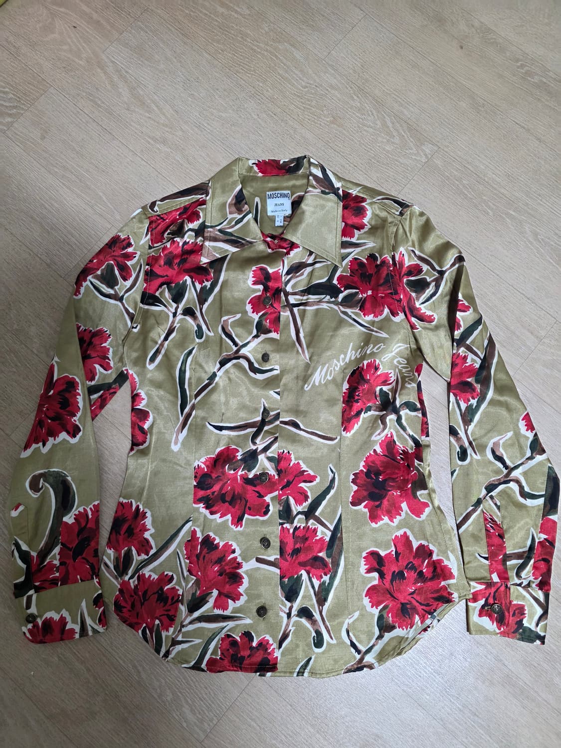 모스키노 진스 플라워 프린트 셔츠 상품이미지1