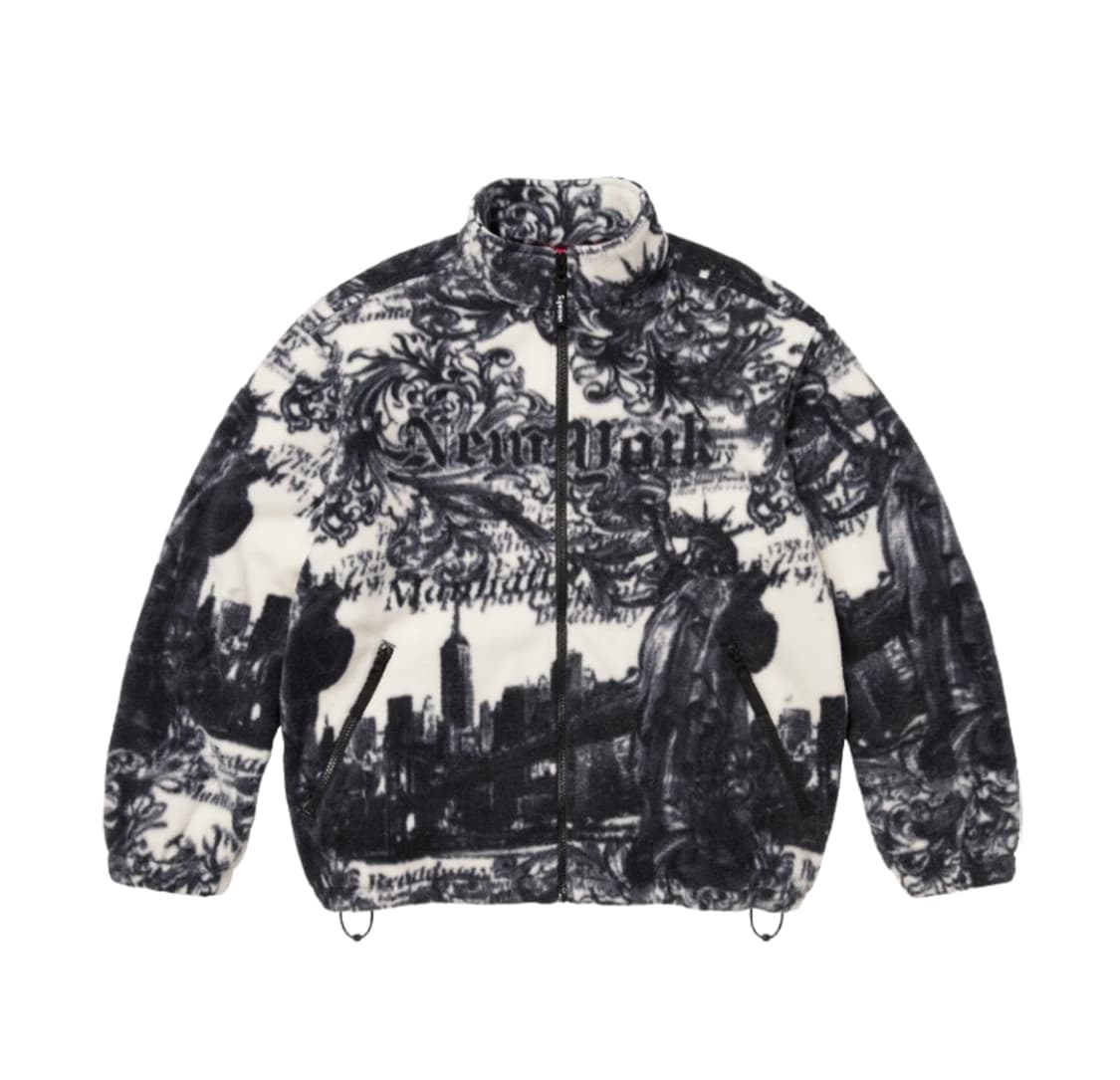 슈프림 뉴욕 후리스 화이트 XL 상품이미지1