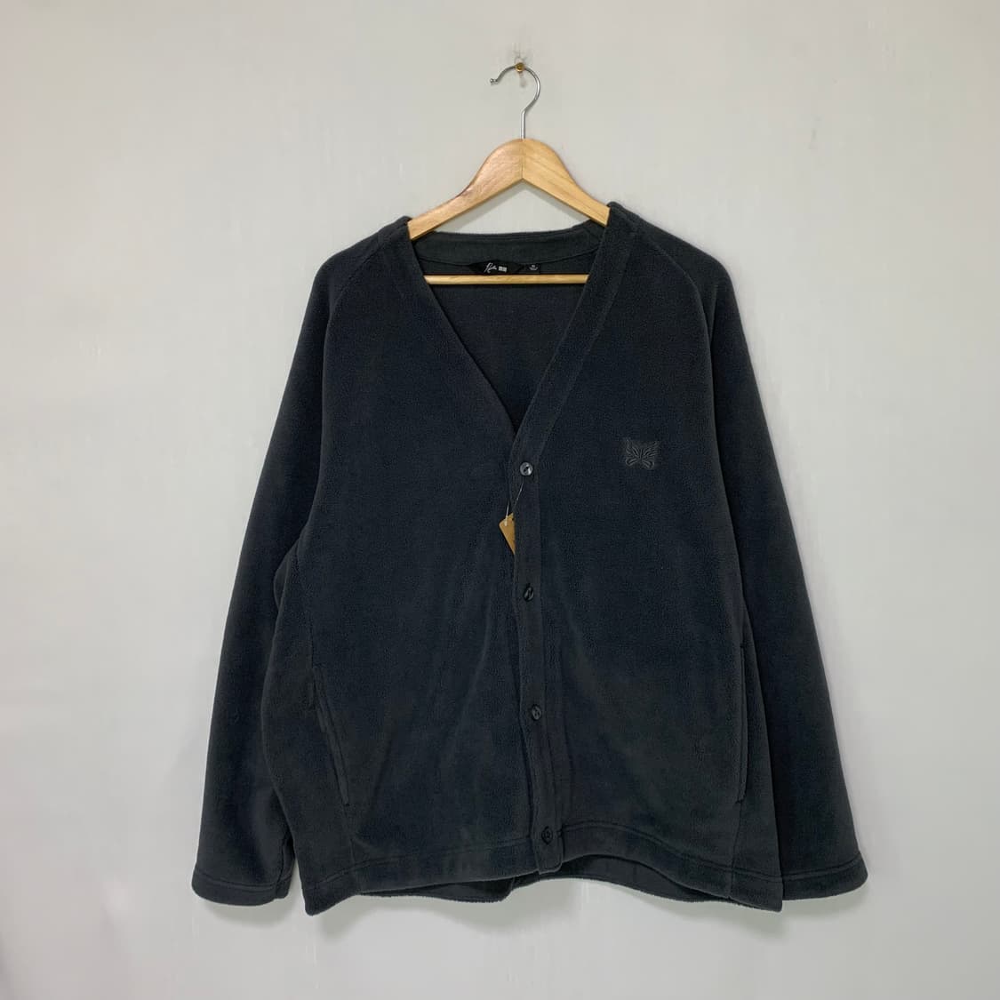 유니클로X니들스 플리스 가디건 차콜 XL 빈티지 후리스 상품이미지1